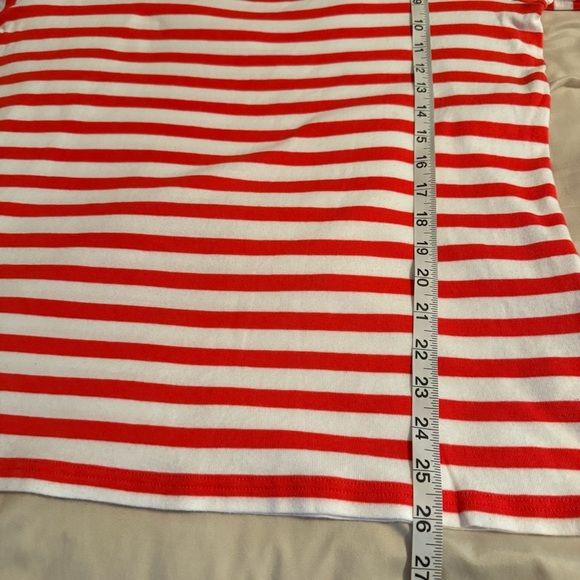 Lauren Ralph Lauren Womens Size 1X XL Red White Blue Stripe Boat Neck Top Preppy - Picture 10 of 10